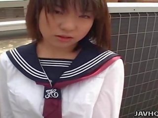 Japansk unge kjæreste suger aksel usensurert