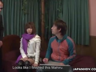 Člověk a smyslný japonská pohlaví hvězda mahiru tsubaki