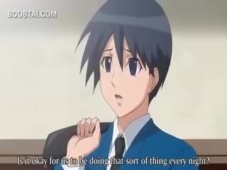 Hubad nakakaakit anime babae pakikipagtalik passionately sa dutsa