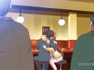 Ruda anime szkoła lalka seducing jej pociągający nauczycielka