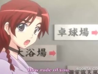 Červenovlasé hentai enticing hottie dávať sýkorka práce v anime film