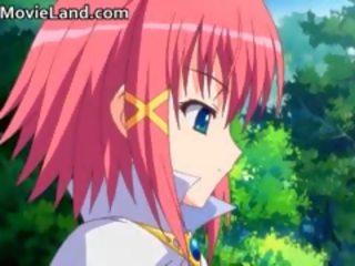 Bedårande rödhårig animen goddess blir krossas part1